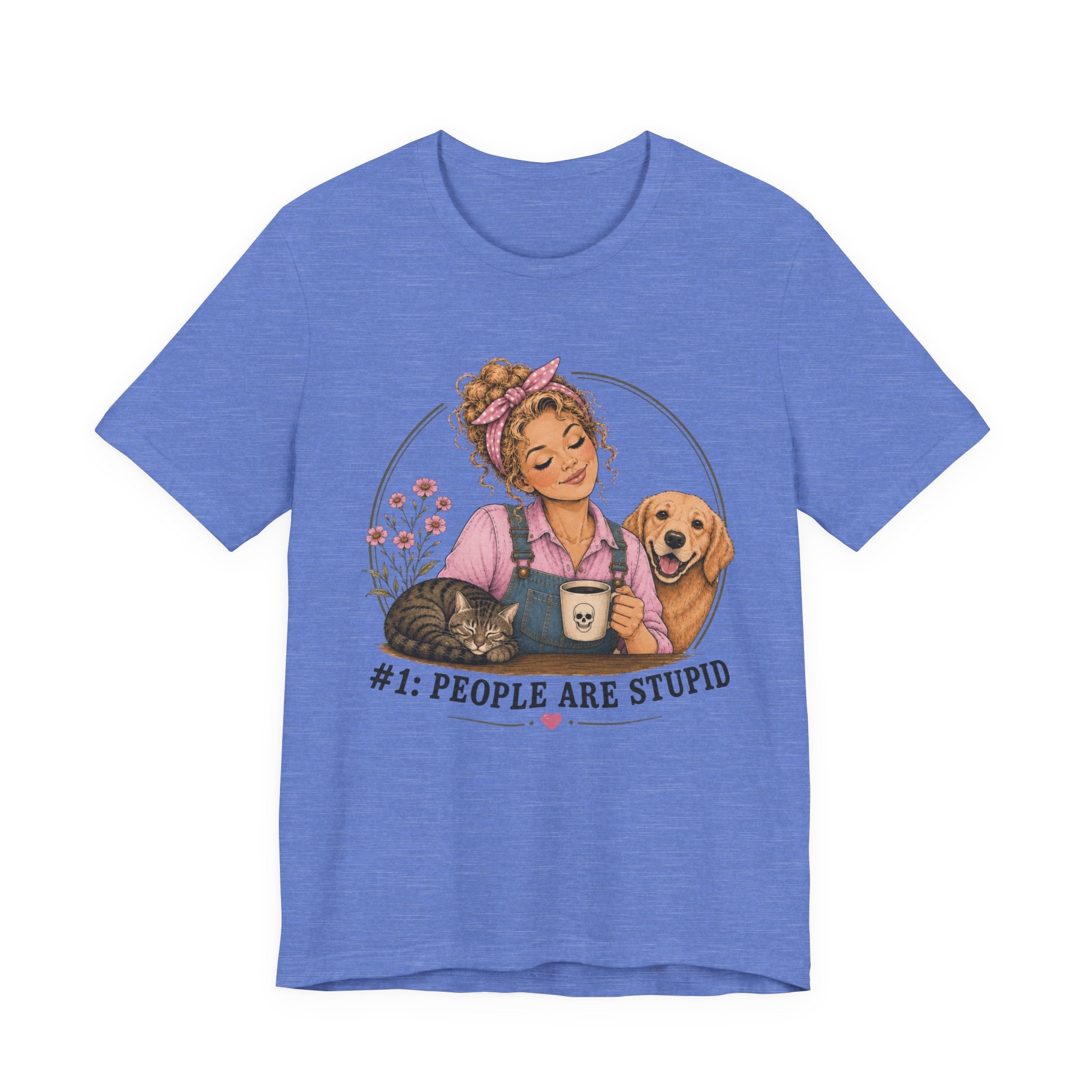 Stupid People Pink T-shirt